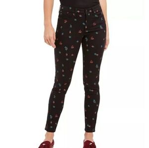 Charter Club Skinny Leg Jeans Sz 14 Floral Print 543